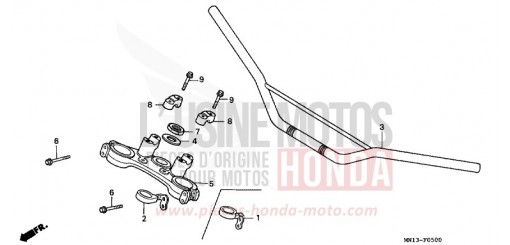 TUBO MANUBRIO/PONTE SUPERIORE XR600RR di 1994